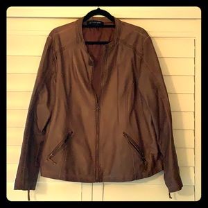 Lane Bryant faux leather jacket